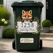 DIY Writable Raccoon Trash Can Sticker, 3D Cartoon Junk Food Trash Can Vinyl Decal, Removable Waterproof Outdoor Yard Garden Home Decor Sticker - Trash Can Stickers - View 2