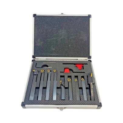 8mm Shank Rdgtools 9-Piece Turning, Boring, Parting & Grooving Tool Set