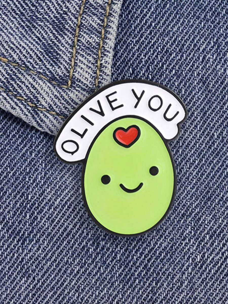 1pc Cute Cartoon Brooch, Lapel Pin For Clothes And Backpacks, Friendship Gift, Unisex Daily Accessory