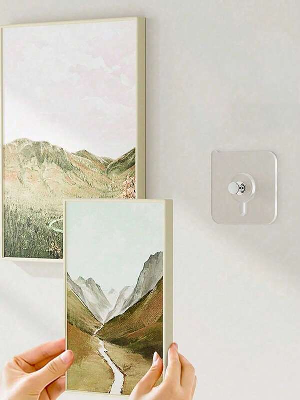 Wall-Mounted Hooks, Multi-Functional Coat, Hat, Towel, Picture Frame, Key Storage Rack, Waterproof Drill-Free Hooks For Bathroom, Kitchen, Office, Wall And Home, Ramadan
