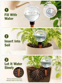 1pc 500ml Automatic Watering Slouchy Flower Pot, New Seepage Device, Small Succulent Plant Drip Irrigation Equipment, Watering Can, Plant Watering Can, Gardening Accessories - Standard Model - View 8