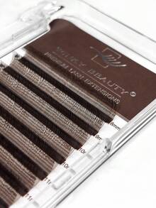 Winky Beauty U-Shaped YY Eyelashes 0.07mm Flat Base Handmade Single-Strand False Eyelashes, Voluminous Fluffy Anime Style, 8-15mm Mixed Length Lash Extensions, 12 Rows - View 9