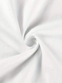 Cotton T-Shirt With Unique Teardrop Print - Casual, Breathable &Amp; Machine Washable For Summer - 白色 - 查看 5
