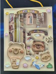 一套可爱文具礼盒，水鼠学习用品套装，创意文具套装，6件套，文具礼盒，生日礼物，2026新年礼物，学习用品，返校礼物 - 彩色 - 查看 10