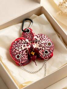 1 Piece Of Punk Rivet Imitation Orchid Flower Bag Hanger / Y2K Keychain / Flower Pendant Keychain / Car Keychain / Gift For Friends - Multicolor - View 5
