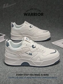 Warrior Men's Board ShoesSpring And SummerComfortable Modest Style Casual Yet Sleek Sneakers Applicable Throughout The Year Wear-Resisting All-Day Wear Training Sneakers Running Shoes - Beige/Misty Blue - View 1