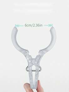 2/5/10pcs Heavy Duty Transparent Plastic Spring Clamps, Multi-Purpose Balloon Arch Clips, Used For Background Fixing, Sturdy Craft Clamps, Suitable For Birthday Party Decoration, Woodworking Projects And Photography Studio, Essential Tool Set For Hobbyists - Multicolor - View 7