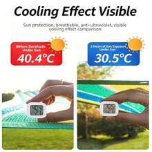 Large Size Colorful Sun Shade Net For Garden, 95% UV Protection, Breathable Outdoor Shade Cloth With Grommets, Suitable For Patio, Greenhouse And Plants - One Size Fits All - View 10