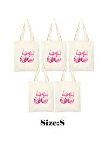 5/10pcs Mini/S/M/L Size Reusable Cute Rabbit Bow Heart Pattern Canvas Gift Bags Party Favor Bags Set, Birthday Party Kids Theme Party Gift Bags Baby Shower Back To School Graduation Party Theme Party Thanksgiving Christmas Anniversary Party Gift Packaging Bags Essential - View 44