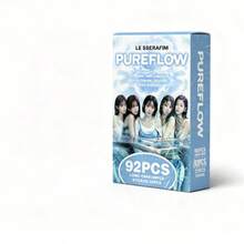 PUREFLOW Lomo Card Set de 92 piezas de tarjetas fotográficas K-Pop, tarjetas fotográficas de ídolos de alta definición, pegatinas, regalo de colección de fans - Multicolor - Ver 10