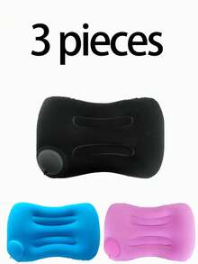 1/2/3pcs Set Portable Inflatable Pillow For Outdoor Napping, Travel, Camping, Office Rest, Suitable For Men And Women, Holiday Gift, Outdoor Essential Accessory, Festival Must-Have - Multicolor - View 7
