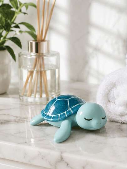Patung Penyu Tidur dari Resin, Hewan Laut Lucu, Hiasan Meja, Dekorasi Gaya Pantai Pesisir untuk Ruang Tamu, Kamar Mandi, Rak Buku, Figur Dekoratif Dalam Ruangan, Hadiah Pindah Rumah