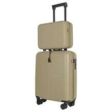 JLY Premium 3-Piece Luggage Set: Polycarbonate Hard Shell Suitcase Set With Cabin Case, Expandable Large Suitcase, Makeup Case, Wet & Dry Separation - Olive Green - View 13