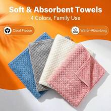 Towel & Bath Towel Sets - Gray Four-piece Set - View 4