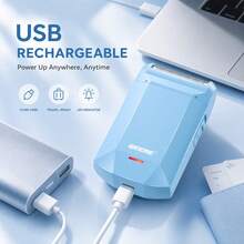 WEEME 1 buah Alat Cukur Listrik Nirkabel Profesional untuk Pria, Pengisian Daya USB-C, dengan Pemangkas Jambang, Alat Perawatan Presisi Portabel, Cocok untuk di Rumah dan Perjalanan - MultiWarna - View 7