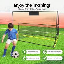 Foldable Football Training Net Rebounder Net Soccer Goal Kickback Target Train - Default - View 2