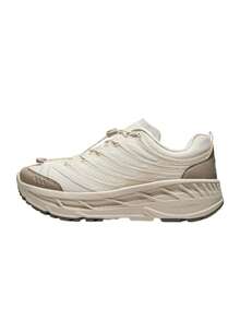 CAMEL CROWN Women's Thick Sole Height-Increasing All-Terrain Running Shoes, Outdoor Casual Sports Shoes - Cream/Brown - View 2