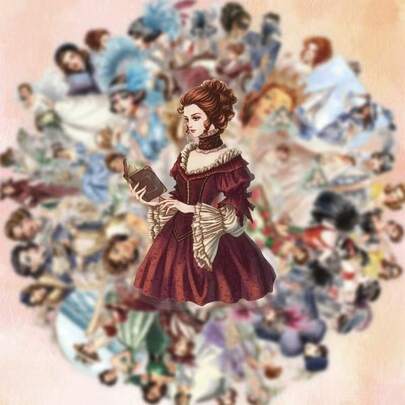 50pcs Transparent Retro Lady Dress Graffiti Stickers - Suitable For Water Bottles, Laptops, Guitars, Bicycles, Helmets Etc, Perfect Gifts For Young People, Funny Sticker