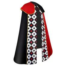 Men's Halloween King Cosplay Cape, Adult Poker Card Cape Red Spade King Costume For Stage Performance - Multicolor - View 4