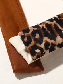 5PCS Vintage Leopard Print + Solid Color Wide Headbands, American Street Style Hot Girl Commute, Yoga Versatile Hair Accessories - Multicolor - View 4