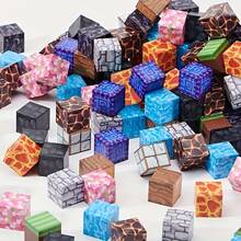 Random Color 100,300,500pcs Puzzle Blocks - Magnetic Building Blocks Toy Set, Cube Game Toy, Learning Building Blocks Set, Party Surprise Puzzle Cube, Christmas, Halloween, Birthday Gift - 3 Years and Older / 100 Random Items - View 6
