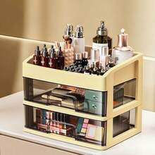 New Makeup Organizer Box, Convenient Makeup Drawer Set, Sturdy Cosmetic Storage Rack, Suitable For Vanity, Bathroom Sink And Student Dorm Desk, Organize Beauty Products,Bedroom Room Decor,Back To School - Multicolor - View 12