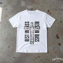 Che Rest In Bass Merch Teefor Underground Rap Merch, Bootleg Rap Tee, Y2K Shirt, Tour Merch, Encore, Nine Vicious - 白色 - 查看 7
