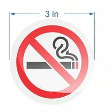 New Waterproof No Smoking Electronic Cigarette Warning Sign Sticker, Ride-Hailing Car Interior Warning Sticker, Shopping Mall Indoor/Outdoor No Smoking Sign Reminder Sticker - Multicolor - View 16