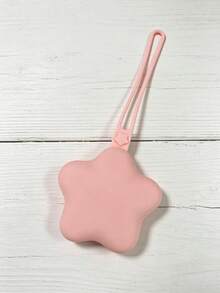 Star-Shaped Pacifier Storage Bag, Dust-Proof Silicone Material, Compact And Portable, With Hanging Rope, Can Hang And Store Earphones, Keys, Coins - Multicolor - View 14