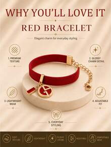 Giorgio Armani Armani Red String Bracelet, Sold Individually, Delicate And Lightweight Adjustable Design, Perfect For Daily Wear And Gifting - Red - View 5