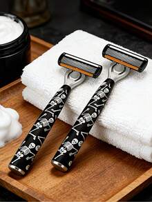 Unisex Fully Washable Manual Razor, One-Click Blade Replacement, Smooth Shaving, Set Includes 12 Replacement Blades, Essential For Daily Grooming, Perfect Holiday Gift - Multicolor - View 6