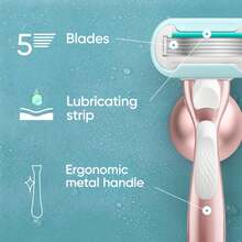 Gillette Venus PRO Smooth Sensitive Rakblad Refill x3 - Känslig hud - Rött och Vitt - Visa 6