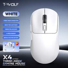 T-WOLF X4 Tri-Mode Gaming Mouse Bluetooth Pengisian Daya Nirkabel Tingkat Polling 1000Hz Mouse Ringan - View 12