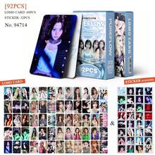 PUREFLOW Lomo Card Set de 92 piezas de tarjetas fotográficas K-Pop, tarjetas fotográficas de ídolos de alta definición, pegatinas, regalo de colección de fans - Multicolor - Ver 5