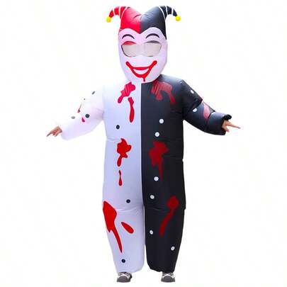 Mascots Clowns Inflatable Costumes Adult Men Women Wearing Evil Clown Cosplay Costumes Halloween Parties Carnival Opening Celebrations