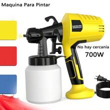 Paint Sprayer Gun with Cord Electric Paint Sprayer 3 Patterns 110V 1000W 1L Electric Paint Sprayer Without Air Professional Spraying Tools Multi-Functional Electric Paint Sprayer for Furniture, Cabinets, Fences, Walls, Doors, Garden Chairs, Etc. - Tipo de Enchufe A USA (110-127V) - Ver 9