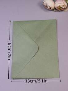 10/30/50pcs Mouse Green Envelopes Invitation Cards Suitable For Festival Greeting Cards, Wedding, Graduation Season, Back To School, Birthday Invitations - Green Invitation - View 5