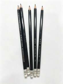 12pcs/Box Black 2B Pencils With Eraser, Student Learning And Exam Pencils, Student Stationery Pencils, Boxed 2B Pencils For Student Drawing, Writing, Exam, Hexagonal Barrel Sketching Pencils, Art Supplies, Back To School Stationery - Multicolor - View 4