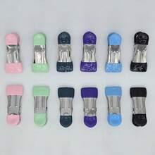 2/4/6/8/10/12/15/20Pcs Metal Anti-Slip Clips, Multi-Functional Kitchen Food Preservation Clips, Suitable For Reusable Storage Bags, Kitchen Home Photo File Organization Clips, Office Folder Clips - Multicolor - View 10