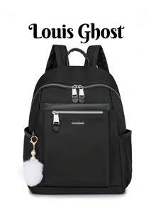 Mochila de mujer de gran capacidad con estilo retro de moda, adecuada para ir al trabajo, viajar, hacer compras, como regalo - Multicolor - Ver 2