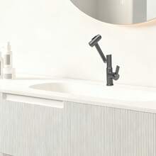 YUNRUX Swivel Faucet, Faucet With LED Temperature Display, Bathroom Faucet - Grey - View 10
