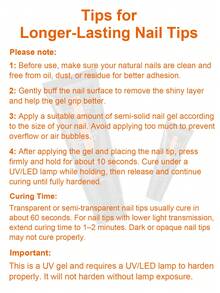TWOING 3pcs/1pc 15ml Semi-Solid Nail Tips Glue Gel For False Nails, Press-On Tips, Rhinestones & Resin Gems, Long-Lasting Home Nail Art, UV/LED Lamp Required - 15ml - View 9