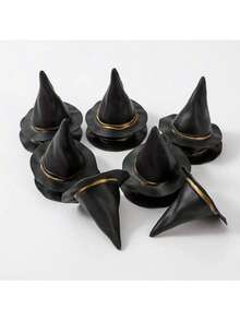 Black Mini Witch Hat, Suitable For DIY Crafts, Halloween Party Supplies, Party Decoration - Multi-color - View 1