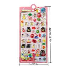 Japanese Lucky Cat Epoxy Jelly Bubble Stickers 3D Crystal Puffy Stickers Kawaii Maneki Neko Scrapbooking Journal Phone Case Decor - Color - View 7