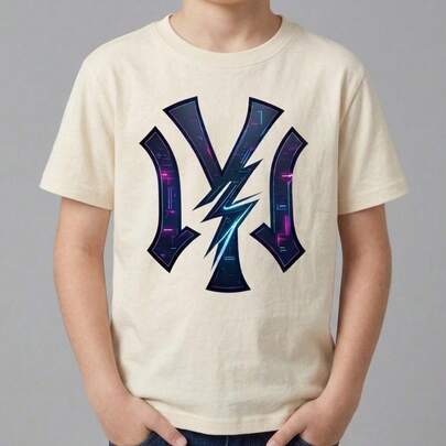 Camiseta Infantil em algodão Meninos Dia A Dia Algodão NY