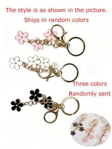 Women's Car Key Chain, Rhinestone Heart Shaped Shiny Cute Girl Key Chain, Personalized Christmas Gift (Pink), Available In Women's Clothing Stores - A - View 10