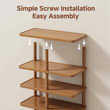 Senmeo Adjustable 5- Or 8-Tier Shoe Organizer, Sturdy Construction, Space-Saving Design, Tool-Free Assembly, Ideal For Closets, Hallways, And Compact Entryways. - 8 Layers - View 3