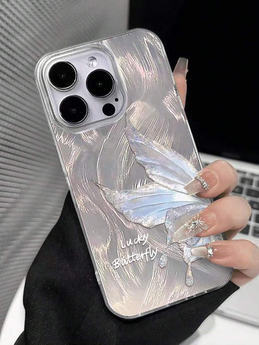 新款大孔羽毛網格 IMD 漸層 PC+TPU 混合塗層防摔手機殼,適用於 Apple 16 / 16 Pro / 16 Pro Max / 15 Pro Max / 14 Pro / 13 Pro Max / 12 Pro / 11 / 15 Plus,女孩用柔軟 TPU 保護殼,小眾高端溫柔風,亦適用於 Galaxy A04 / A32 / A52 / A72 / A33 / A23 / A34 / A35 / S23 / S24 / A25 / S21 / S20,塗層防摔手機殼兼容 Apple 與 - 彩色 - 查看 1