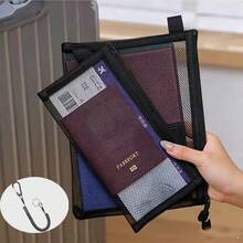 Holiday Travel Organizer Bag, Anti-Theft Chain Wallet, Passport Holder, Cable Organizer, Cosmetic Bag, Coin Purse, Mesh Design For Easy Access, Suitable For Daily Use And Travel - Multicolor - View 18