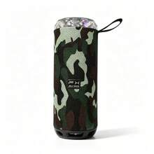 Mini altavoz decorativo con luces de colores, sonido estéreo nítido, carga tipo C, estructura resistente para uso diario en interiores y exteriores, regalo ideal para jóvenes y amantes de la música - Multicolor - Ver 7